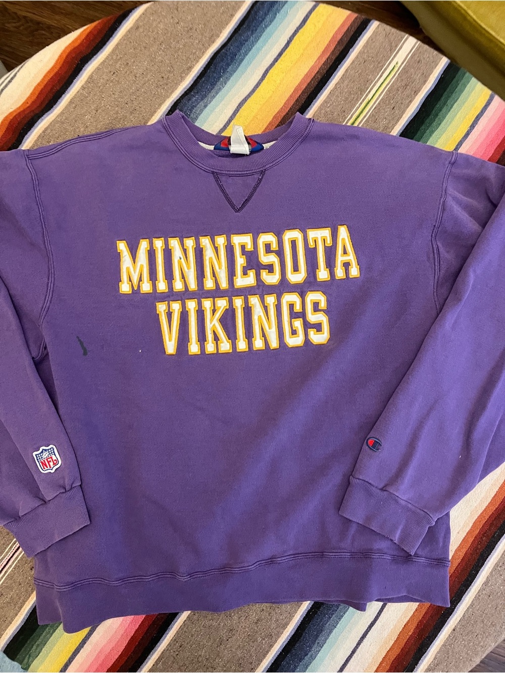 Champion Minnesota Vikings Purple Crewneck Sweatshirt vintage